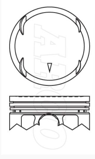 Mitsubishi Lancer 1.6 02-08 / Proton Waja 1.6 05-07 Piston Tk 0.50 76.00mm Benzinli 4G18