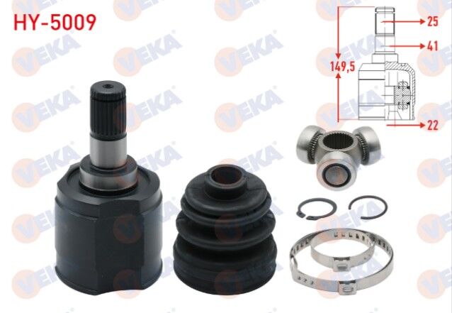 Hyundai Accent Era 1.4i 16v 25X22X41 Uzunluk 149,5 mm 2006-2012 Aks Kafası Sol-Sağ Ön İç