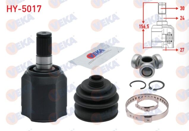 Hyundai I30 (GD) 1.6 CRDI A-T 27X24X30 Uzunluk 156,50mm 2011-2017 Aks Kafası Sol-Sağ Ön İç