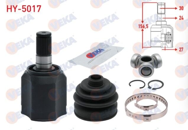 Hyundai I30 (GD) 1.6 CRDI A-T 27X24X30 Uzunluk 156,50mm 2011-2017 Aks Kafası Sol-Sağ Ön İç