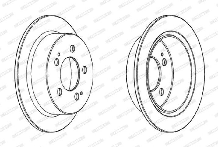 Ssangyong Actyon-Kyron-Rexton Arka Fren Diski 484010900 TAKIM