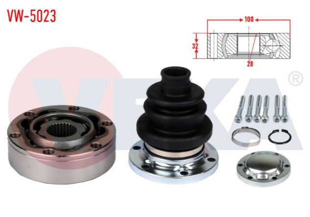 Mercedes Vito (638) 108 CDI 1997-2003 Aks Kafası Sol-Sağ Ön İç 28X32X100