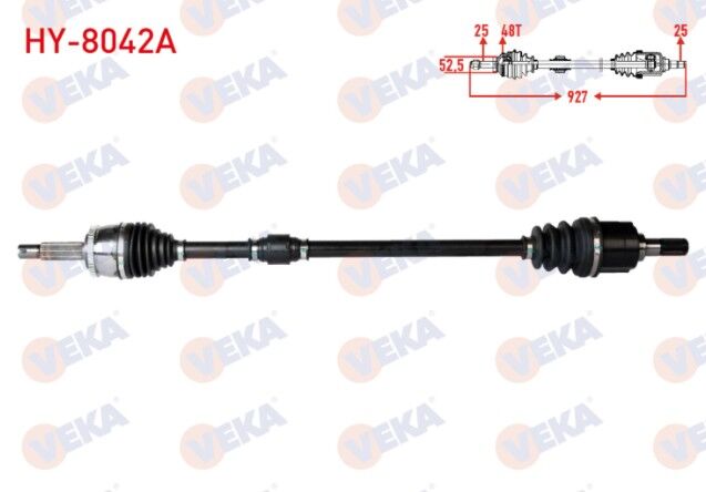 Hyundai Accent Blue 1.4 CVVT M-T Absli 48 Dış Uzunluk 927mm 2012- Komple Aks Ön Sağ