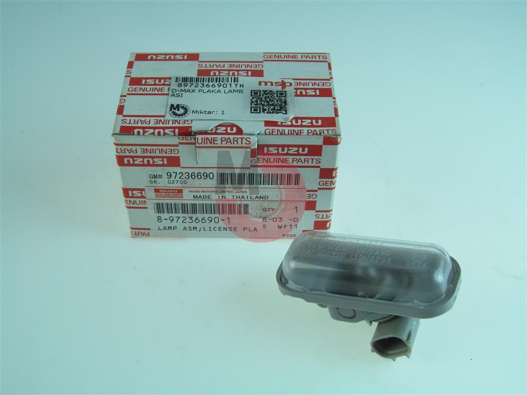 Dmax Plaka Lambası 2004 2011 Orj