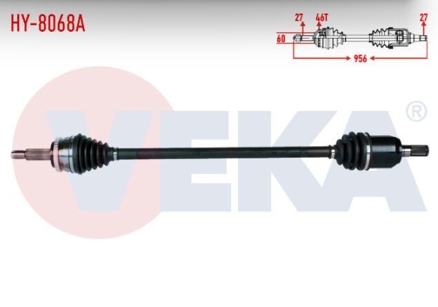 Hyundai i30 (GD) 1.6 CRDI Absli 46 DIS A-T Uzunluk 956mm 2011-2017 Komple Aks Sağ Ön