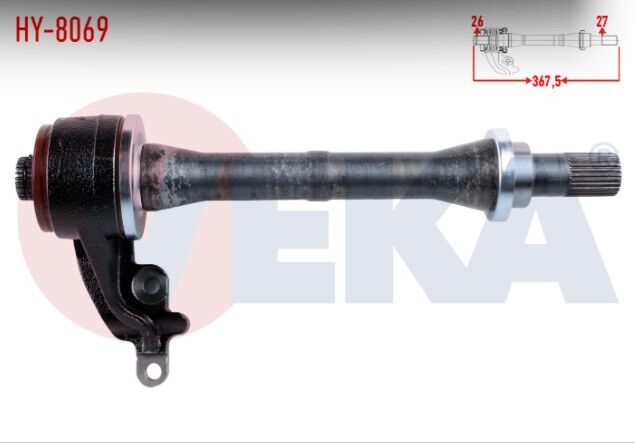 Hyundai Accent Era 1.5 CRDI A-T/M-T 367,50 mm 2006-2012 Sağ Aks İlave Mil