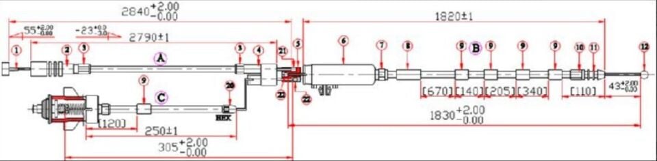 Accord 03-07 Bagaj + Yakıt Depo Kapak Açma Teli