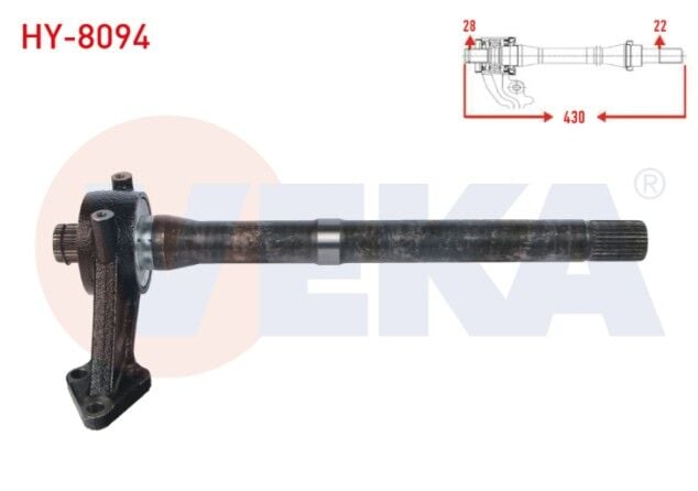 Hyundai Tucson 2.0 CRDI A-T 2004-2010/ IX35 2.0i 16v A-T 2010-/ Kia Sportage 2.0 - 2.0 CRDI A-T 2004- Aks Ara Mili Uzunluk 430mm