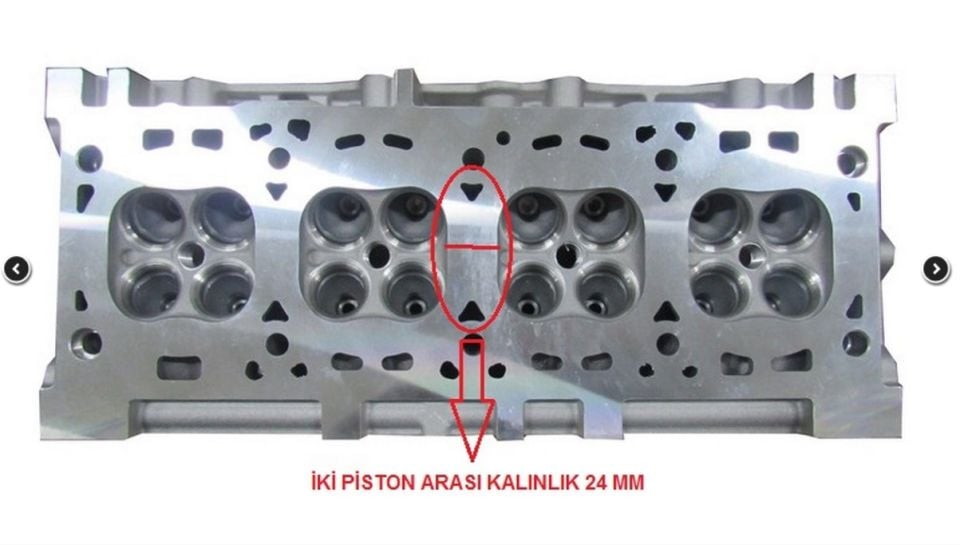 Fiat Palio-Marea 1,6 16 V Kalın Duvar (İki Piston Arası Duvar Kalınlığı 24 mm) Silindir Kapak