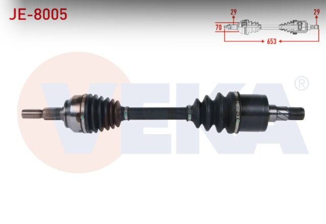 Jeep Grand Cherokee III (WH,WK) 3.0 CRD 2005-2010 / Commander (XK) 3.0 CRD 2005-2010 Komple Aks Sol Ön Uzunluk 653mm