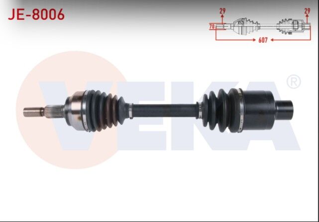 Jeep Grand Cherokee III (WH,WK) 3.0 CRD 2005-2010 / Commander (XK) 3.0 CRD 2005-2010 Komple Aks Sağ Ön Uzunluk 607mm