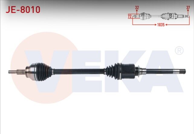 Jeep Grand Cherokee IV (WK,WK2) 3.0 CRD 2010- Komple Aks Sağ Ön Uzunluk 1035mm