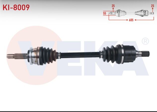 Kia Picanto (JA) 1.25 MPI M-T 2017- Komple Aks Sol Ön Uzunluk 605mm