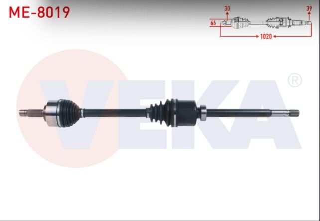 Mercedes Vito (W447) 111 CDI - 114 CDI - 116 CDI 2014- Komple Aks Sağ Ön Uzunluk 1020mm