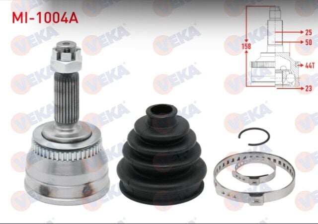 Hyundai Accent Admire 1.5 CRDI 2003-2006 Aks Kafası Sol-Sağ Ön Dış 25X23X50 Uzunluk 158 mm