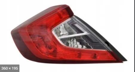 Honda Civic Stop Lambası Dış Sağ 17-Benzin