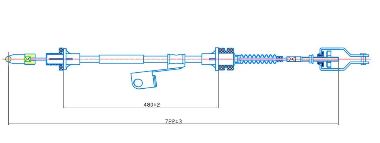 Primera-P11 SR20DE 2.0cc 96-01 Debriyaj Teli (720mm Boy)