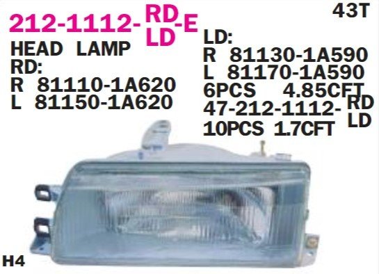 Toyota Corolla Far Sağ 88-92 Benzin