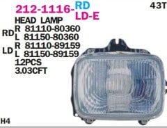 TOYOTA	HILUX (LN56, LN65, LN,85, LN105,LN106, LN145)FAR SOL 87-02 Dizel