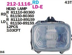 TOYOTA	HILUX (LN56, LN65, LN,85, LN105,LN106, LN145)FAR SAĞ 87-02 Dizel