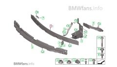 Bmw F15 F16 Tampon Demiri Ön (Alüminyum) 51117294477