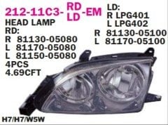 Toyota Avensis Far Sol 01-02 Benzin-Dizel