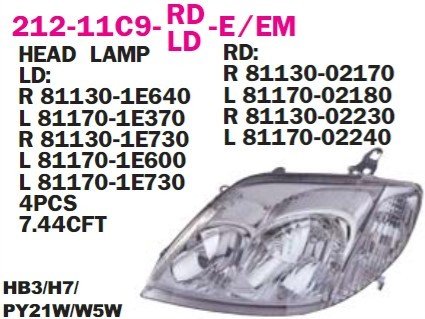 TOYOTA	COROLLA SD	FAR SOL	02-06 BENZIN-DIZEL