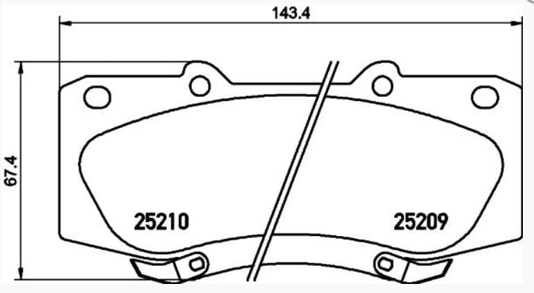 Toyota Hilux Vigo 11- Ön Balata IOTO