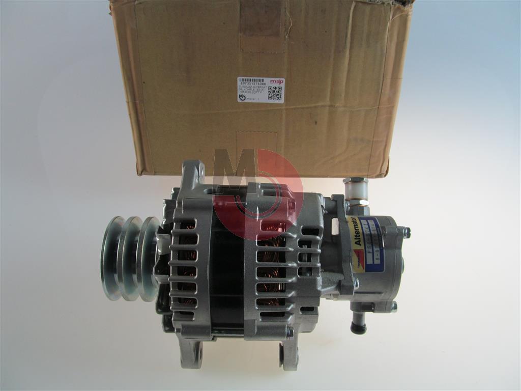 Isuzu Nqr70 Turkuaz ALternatör Komple 80A Çift Fişli 8973515740 Hitachi