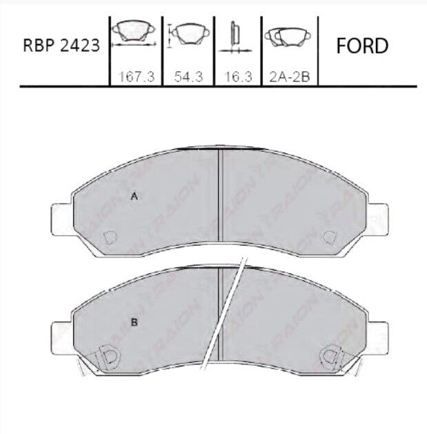 D-MAX 4X2-4X4 04-10 Ön Fren Balata