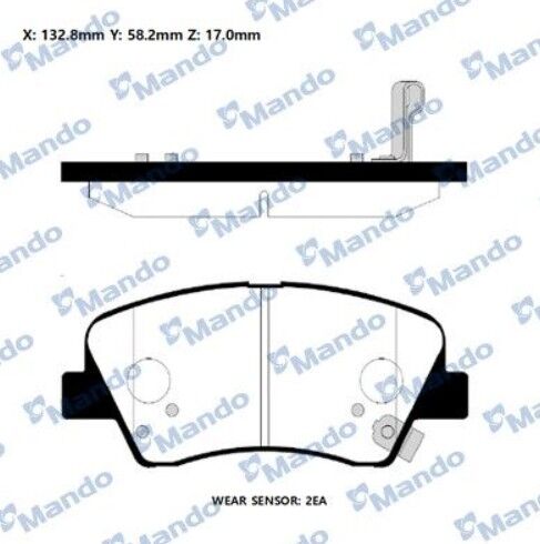 Hyundai Accent Blue 11- Elantra 11- İ30 12-18 İ20 14-16 Elantra 16- Kia Rio 11-17- Ceed 12-18 Ön Fren Balatası