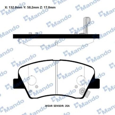 Hyundai Accent Blue 11- Elantra 11- İ30 12-18 İ20 14-16 Elantra 16- Kia Rio 11-17- Ceed 12-18 Ön Fren Balatası