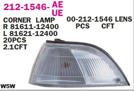 TOYOTA	COROLLA (E9) SİNYAL LAMBASI SOL 88-92 Benzin