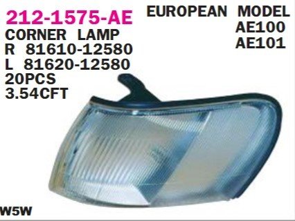 Toyota Corolla AE100/AE101 Sinyal Lambası Sağ 95-97 Benzin