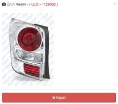 Toyota Corolla Verso 12-16 Sıfır Stop Lambası ULO1129001-1129002 Orjinal