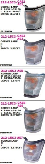 Toyota Hilux LN145 Sinyal Lambası Sol 98-01 Dizel