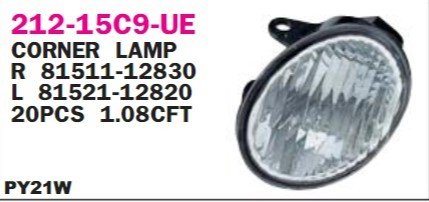 Toyota Corolla AE111 Sinyal Lambası Sol 98-99 Benzin