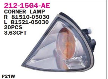 Toyota Avensis (T22) Sinyal Lambası Sağ 01-02 Benzin-Dizel