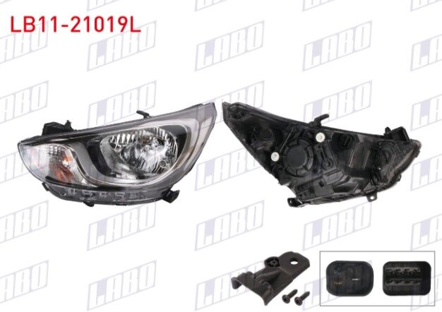 Hyundai Accent Blue 11-14 Far Sol Elektrikli Motorlu