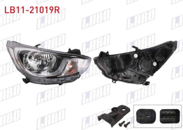 Hyundai Accent Blue 11-14 Far Sağ Elektrikli Motorlu