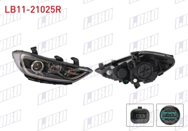 Hyundai Elantra 16-18 Far Sağ Elektrikli Motorlu