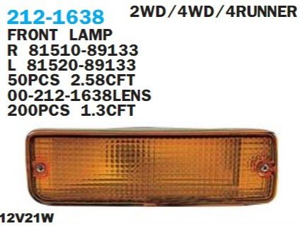 TOYOTA	HILUX LN85/106 2WD/4WD TAMPON SİNYALİ SAĞ 89-97 DIZEL