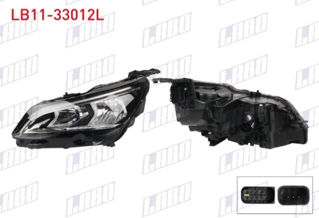 Peugeot 3008 2017-2019 Far Sol Gündüz Ledli Halojen