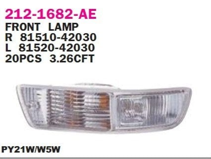 Toyota RAV4 (A1) Sinyal Lambası Sol 98-00 Benzin