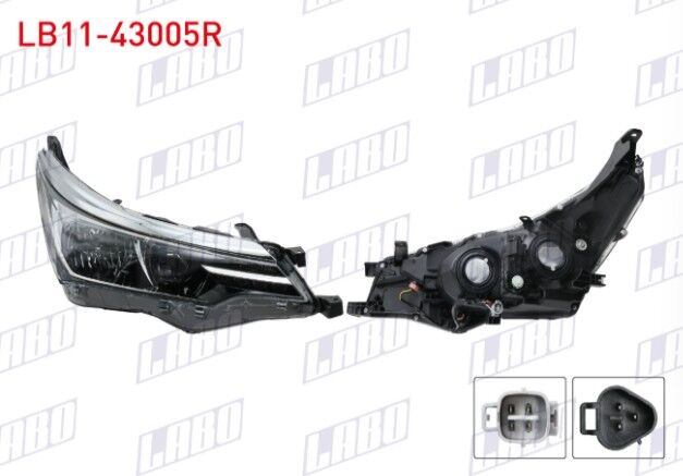 Toyota Corolla 17-18 Far Sağ Motorlu Ledli Nikelaj Çıtalı