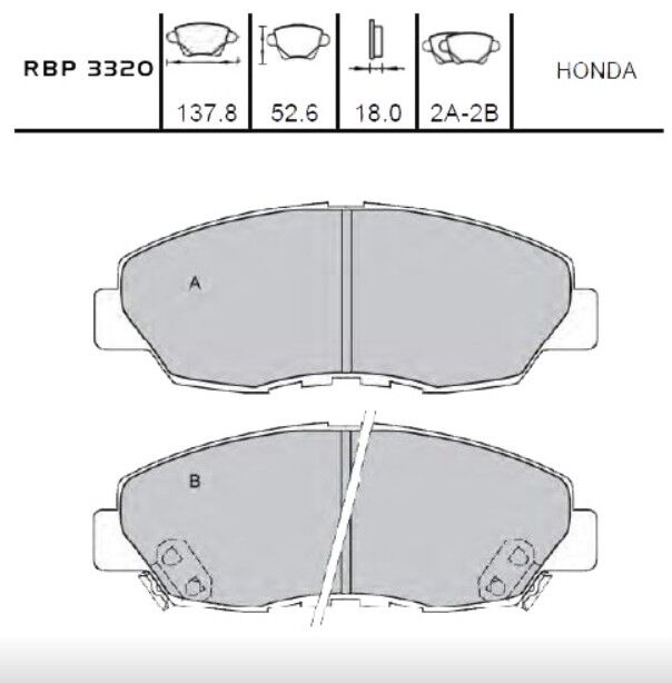 Accord 90-97 Ön Fren Balata