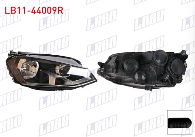 Volkswagen Golf VII (5G1) 2014- Far Sağ Motorlu