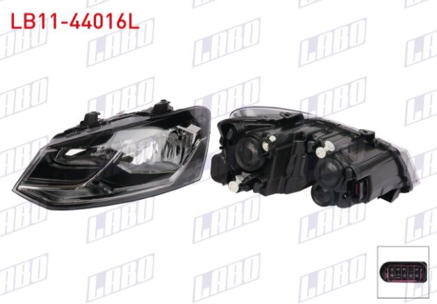 Volkswagen Polo 2014- Far Sol Motorlu