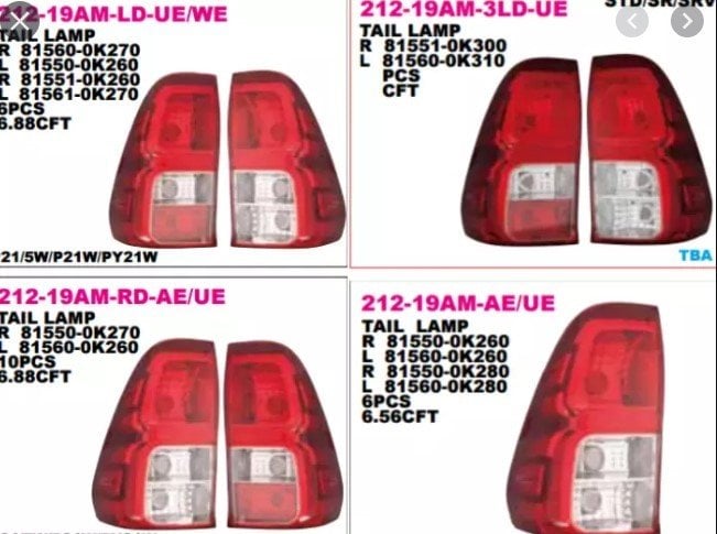 TOYOTA	HILUX (N1) STOP LAMBASI SOL 15- Dizel