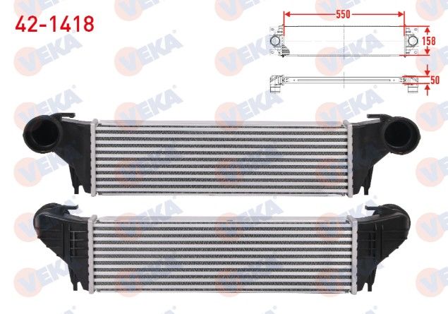 BMW TURBO RADYATORU (INTERCOOLER) BMW X5 (E53) 3.0 D 218 hp 2000-2007